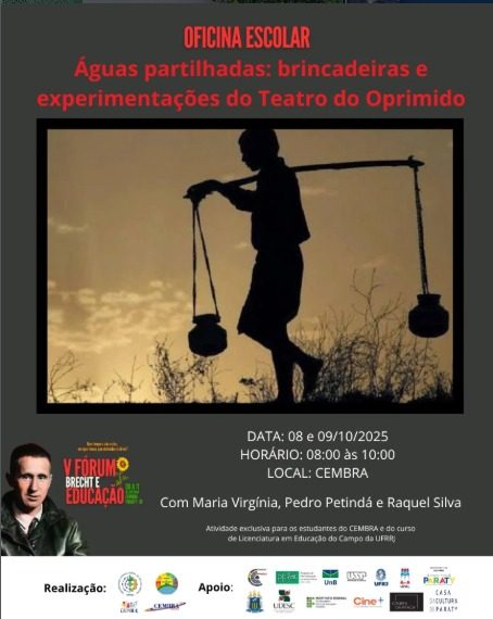 Oficina escolar 'Águas partilhadas: brincadeiras e experimentações do Teatro do Oprimido', V Fórum Brecht e Educação